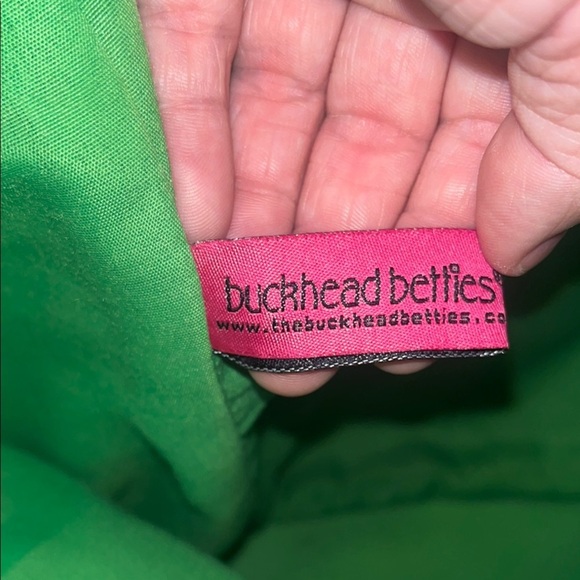 X-Large Green Patterned Tote Bag 17.5x17.5 and 8 inch on side. - Picture 4 of 6